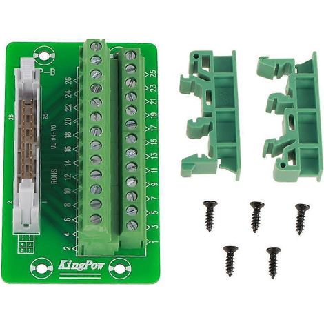 Carte de dérivation pour module d'interface de montage sur rail DIN 26 broches, 5 mm (1/4)