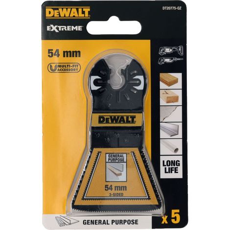 DeWALT Bi-Metal 3-Sided Multitool Blade 54mm Durable & Versatile