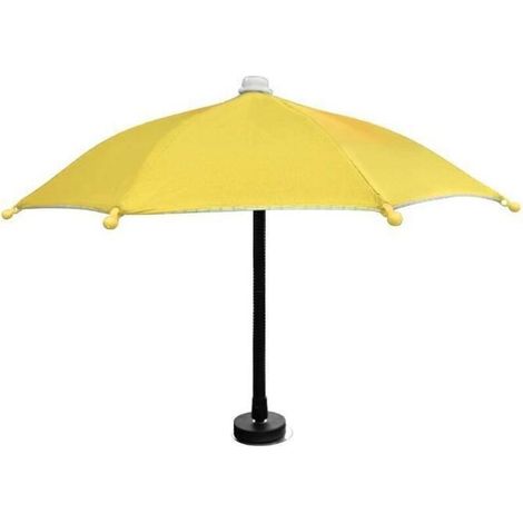 Parapluie magnétique pour téléphone portable, réglable et pliable, pour la plage et l'extérieur (jaune) (1/5)