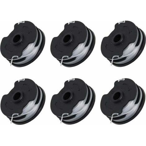 Lot de 6 Bobines de Rechange pour Débroussailleuse Sans Fil Parkside PRTA 20-Li C3 IAN351753. (1/4)