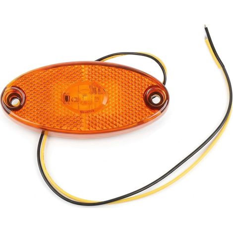 Feu de Position Latéral à LED Générique pour Camping Car et Remorque 12V Montage Rapide Pré-câblé, Lampe Gabarit Résistant IP67, pour Camping Car Remorque Camion,Signalisation Haute Visibilité (1/5)