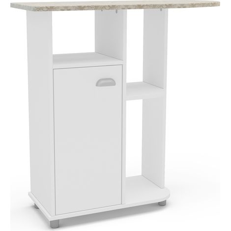 Mueble planchador Md-Asfeld2 acabado blanco, 91cm(alto) 90.5m(ancho) 36.5m(largo)