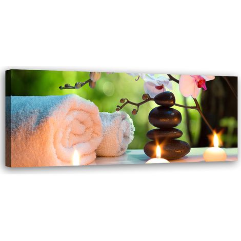 Tableau sur toile Spa Zen Massage 90x30 (1/5)