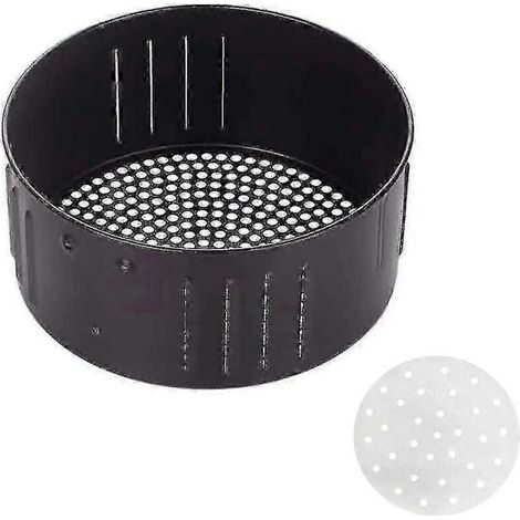 Panier de rechange pour friteuse à air chaud, compatible avec tous les fours à friteuse à air chaud, accessoires pour friteuse à air chaud, panier de friture antiadhésif, 2,6 L