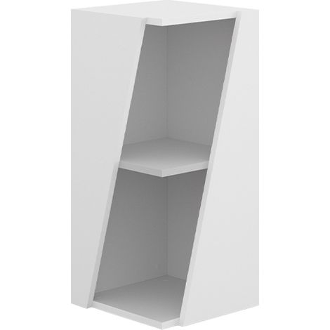 Mobiletto bagno Benno, Bianco, 31.6 x 70.5 cm con ripiani aperti, Vicco