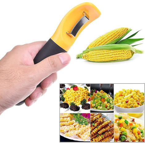 plucheur De Mas Main - Dissolvant De Grains De Mas Avec Lame Verticale Dentele - Poigne Antidrapante - Facile Laver Et Ranger - Profitez De Rec (1/5)