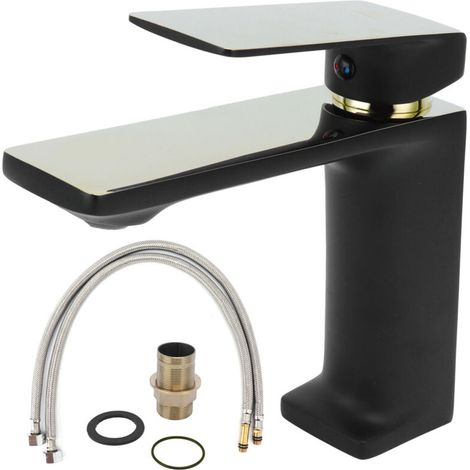 Single Hole Bathroom Faucet Hot and Cold Washbasin Water Tap for Home Lavatory HotelG3/8 (1/5)