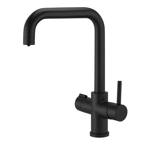 Rubinetto Shurity 526 da cucina 5 vie - Nero Opaco