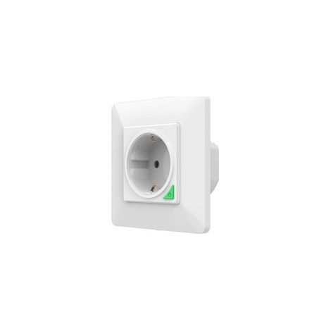 Prise intelligente WiFi 16A encastrable, commande vocale APP, protection contact –