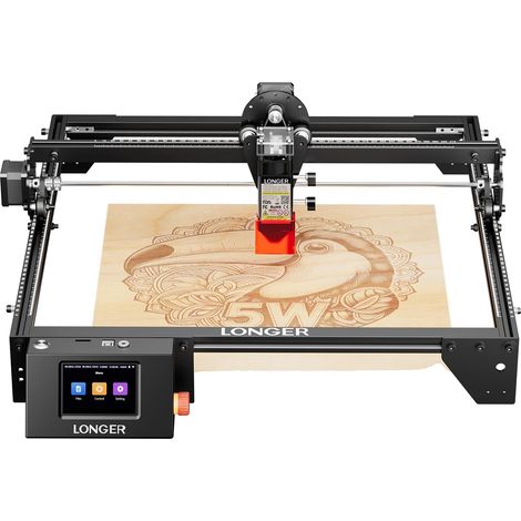 Graveur Laser, 5,5W de Puissance, Connectivité Wi-Fi, RAY5 5W PLUS LONG (1/2)