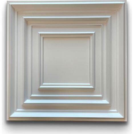 €3,49 Bugna per Boiserie a parete, rivestimento a soffitto e porte in PVC 3D 50X50cm