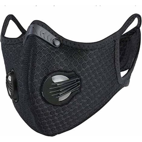 Écran facial avec filtre fabriqué dans l'UE, anti-projections et anti-pollution, idéal pour sports outdoor, vélo et course à pied (1/5)