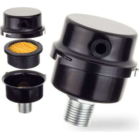 Einlassluftfilter für Kompressor 1/2 Zoll Metallgehäuse (1/5)