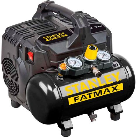 Compresor de aire STANLEY portátil silencioso DST 101/8/6 de 6 lt