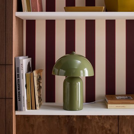 Lampe de table intérieur métal kaki Ø 25cm Marco