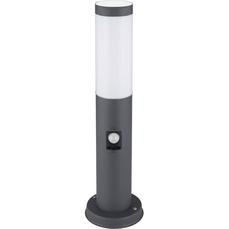 Lampadaire extérieur éclairage de terrasse SENSOR acier inoxydable socle cour luminaire Globo 3158AS