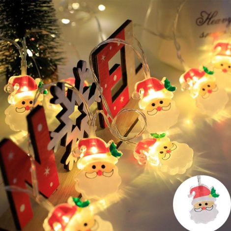Guirlande Lumineuse LED - Décoration De Noël Pour Arbre Et Intérieur - Alimentation USB Ou Piles - 10 Lumières - Acrylique (1/5)
