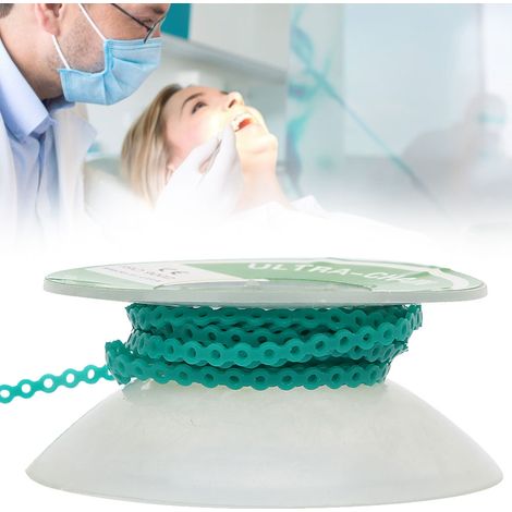 Élastique orthodontique coloré pour appareil dentaire - Vert clair (1/5)