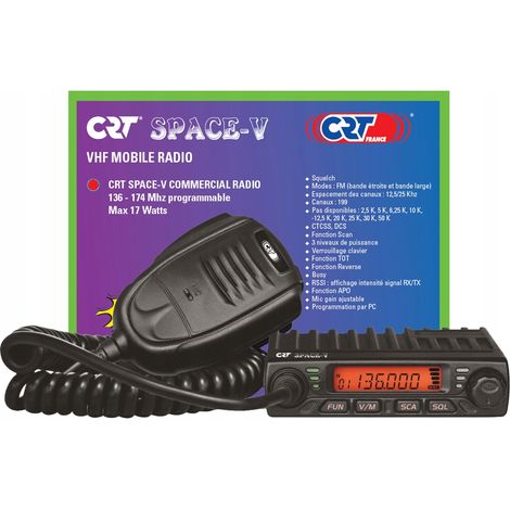 Radio VHF CRT Space COM V 136-174 MHz 17W 199CH ctcss DCS (1/4)