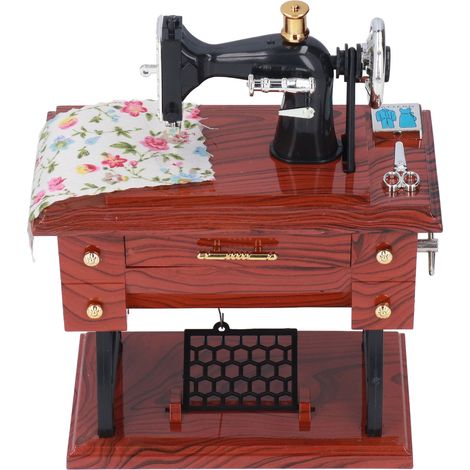 Vintage Miniatur-Nähmaschinen-Spieluhr - Geschenkidee für Zuhause (1/5)