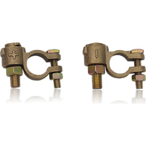 Cosse électrique double serrage pour batterie voiture – Configuration raccord 8mm² – Section 6mm² – Pour connexions sécurisées – RKG