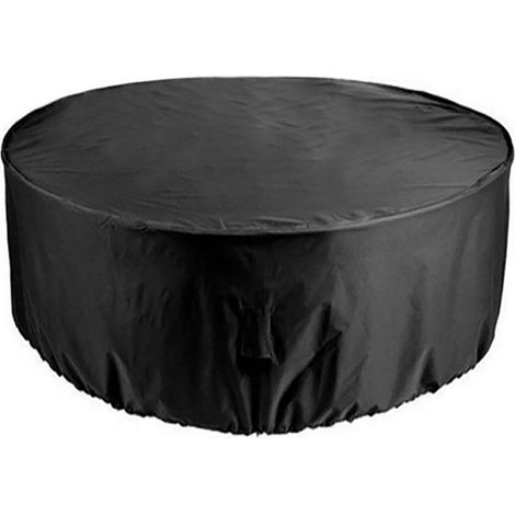 Housse De Protection Pour Table Rondes Et Ensemble De Meubles De Jardin - Polyester 190T Revêtement PU - Diamètre Jusqu'à 230 Cm - Hauteur Jusqu'à 110 Cm - 1 Pièce (1/5)