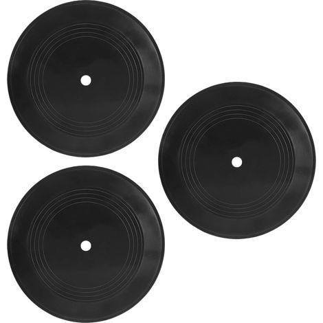 vinyles en guise de décoration murale 3 disques en plastique (1/5)