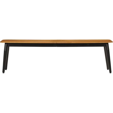 Banc d'intérieur,Banc 160x40x45 cm bois massif de manguier et fer CFW65388 (1/5)