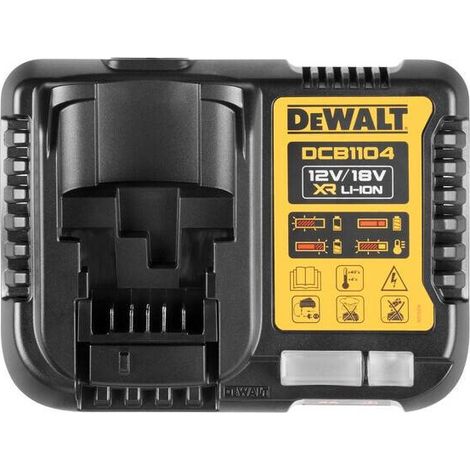 DeWalt DCB1104-GB 4Ah Lithium XR Fast Charger for 12V and 18V Powerstack Batteries (Charges in 22 Minutes, 240V) (1/7)