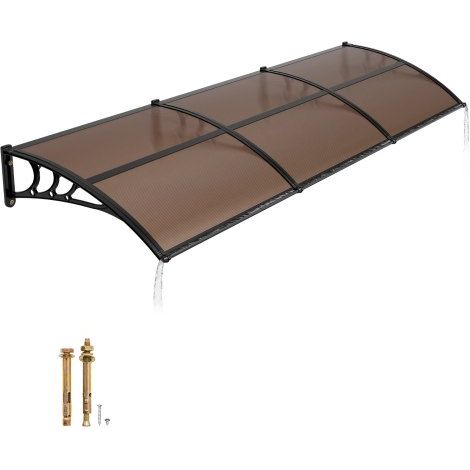 Auvent de Porte d'Entrée 96 - 5x297 5 cm Marquise de Porte (1/5)