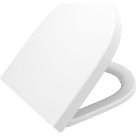 Banyo – Abattant WC frein de chute déclipsable en thermodur – Dimensions 38x46 cm – Confort d'utilisation silencieux – Installation facile (1/3)
