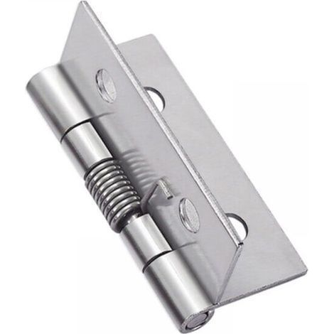 4pcs Self-opening Spring Hinges, 304 Stainless Steel Spring Door Hinges, Self-closing Hinges for Invisible Doors (1/5)