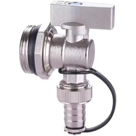 Vanne de vidange en cuivre pour chauffage au sol avec grand débit, vanne séparateur d'eau pour améliorer le fonctionnement et la circulation du système de chauffage (1) (1/5)