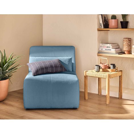 Onyx - sessel ohne armlehnen - cord - blau (1/5)
