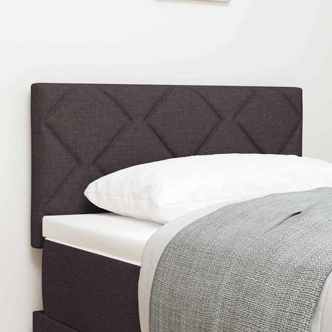 LED Kopfteil Braun 80 cm Stoff