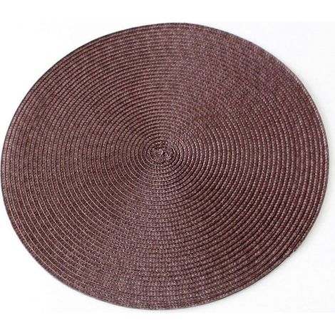 Ensemble de 6 sets de table tissés à la main, antidérapants et multifonctionnels, pour la décoration du salon et de la cuisine. (1/5)