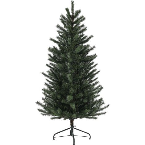 Árbol de Navidad artificial de 180 cm con soporte de acero plegable, 467 ramas, decoración navideña, color verde.