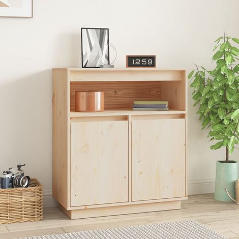 Sideboard 70x34x80 cm Massivholz Kiefer (1/5)