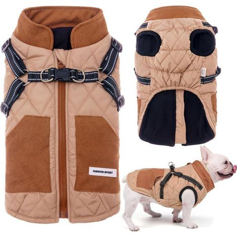 Couverture pour chien - Pull pour chien - Couverture d'hiver pour chien - Couverture chaude pour chien - Couverture de sport pour chien - M (1/5)