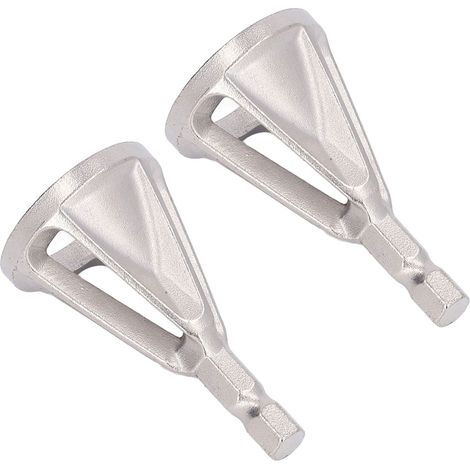 Outil d'ébavurage pour chanfreins extérieurs, 6 dents, Cr12MoV, pour l'élimination des bavures et les réparations sur acier inoxydable, argent (1/5)