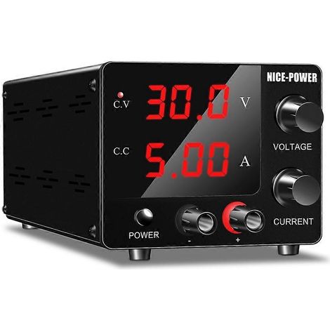 NICE-POWER variables Gleichstromnetzteil, 30 V, 5 A, Schalt- und Regelnetzteil, mit Encoder und LED-Anzeige (US-Stecker). (1/5)
