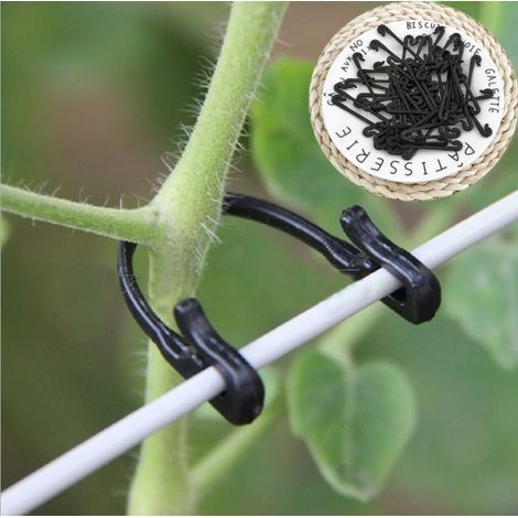 50pcs Plant Clips, Plant Support Clips, Fixed Plant Loops for Securing Plants (1/5)