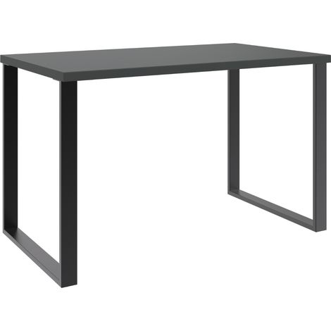 Meuble de bureau coloris noir - Longueur 120 x Hauteur 75 x Profondeur 70 cm