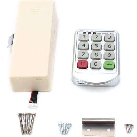 Code Sécurité Verrouille Numérique Électronique Mot de Passe Clavier Porte Serrures Porte Armoire Tiroir (1/5)