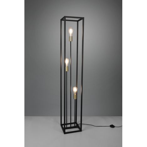 Piantana Per Salotto 3 Luci Cornice Metallo Nero Vito Trio Lighting (1/4)