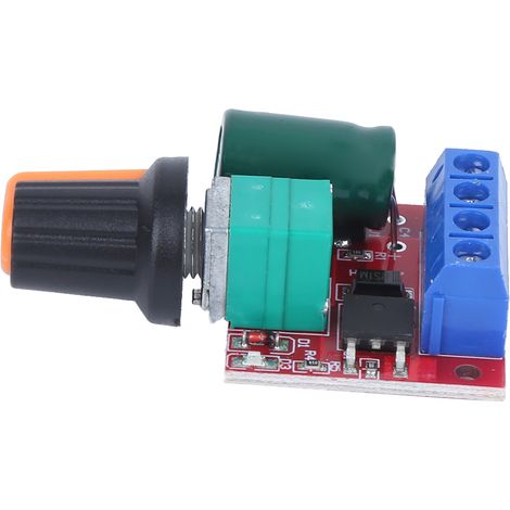 2 contrôleurs de vitesse PWM pour mini-moteur CC 4,5 V-28 V, module LED avec interrupteur réglable et 5 A (1/5)