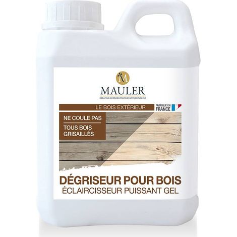 Eclaircisseur puissant gel - 1L - Phase aqueuse - Dégriseur pour bois Mauler