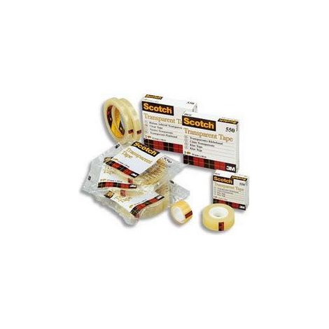 Scotch Ruban Adhésif Transparent 550 - 8 Rouleaux