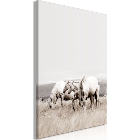 Tableau - Chevaux blancs (1 partie) vertical (1/3)