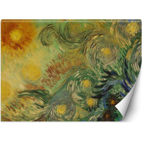 Papier peint Tournesols abstraits - V. van Gogh 150x105 (1/5)